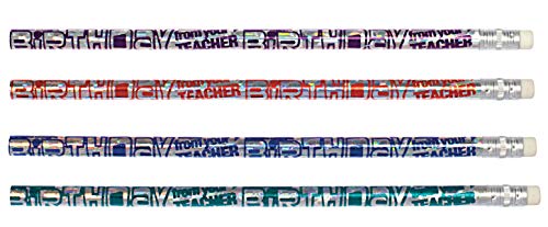 Anderson's Silver Happy Birthday Lápices x25 miniatura 1