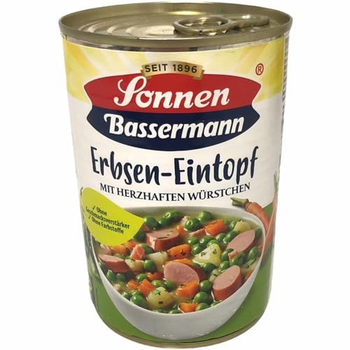 Sonnen Bassermann Erbsentopf mit herzhaften Würstchen 3er Pack (3x400g Dose) + usy Block – Bild 5