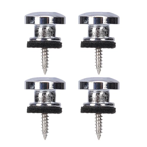 4 Piezas Cerraduras De Correa Para Bajo Eléctrico Cerraduras Correa Botón Metal Resistente Accesorios...