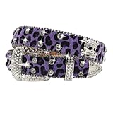 Photo Gallery everblting cintura con teschio leopardato con strass, unisex, con borchie, punk, y2k, emo, cowgirl occidentale, cinture bb, leopardo-viola, 105:fits waist from 30"-34" Photo Gallery everblting cintura con teschio leopardato con strass, unisex, con borchie, punk, y2k, emo, cowgirl occidentale, cinture bb, leopardo-viola, 105:fits waist from 30"-34"