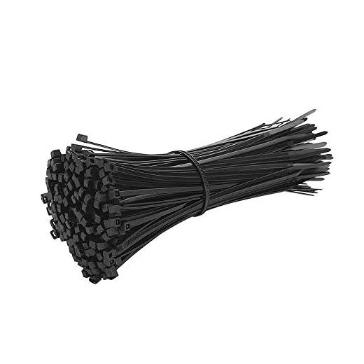 ETOPARS 100 Piezas 600mm x 8,8mm Bridas Para Cables Bridas de Nylon Autoblocantes Plastico Auto Adhesivo Montaje de Cable 80KG Resistencia