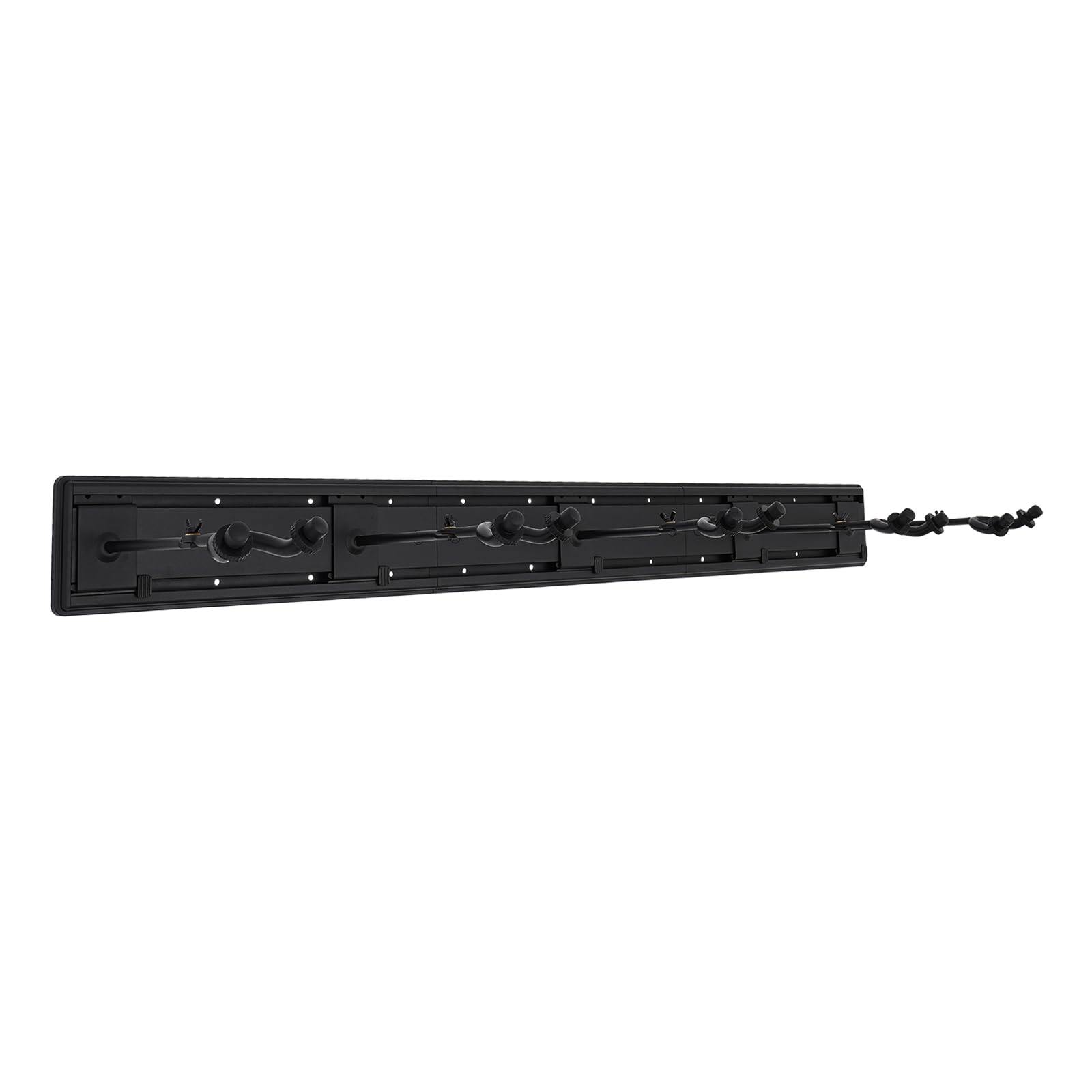 Supporto da parete per chitarra a 5 scomparti, in alluminio, regolabile a 180°, portata fino a 40 kg, per chitarre elettriche, bassi, ukulele, mandolini