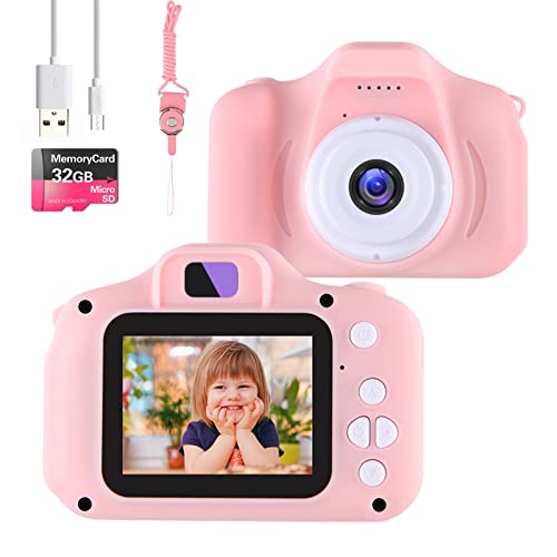 Nine Cube Kids Camera Little Toys Camera For 3-7 Year Old Girls,Toddler Video Recorder 1080P 2 Inch,Children Digital Camera Birthday Festival Gift For 3 4 5 6 7 Year Old Boys(32G Sd Card) #TOP13