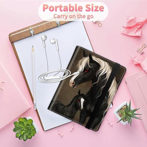 Image of Wedding Albums 4x6 120 Pockets Photos with Strong Elastic Band, Small Mini Albums Sheet Protector Folder for Photos, Album for Family Anniversary Women Men Baby Vacation Gift, Black Horses
