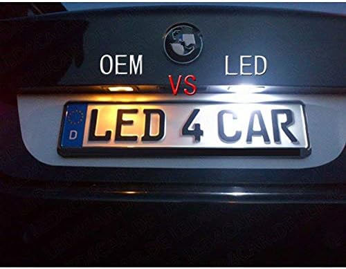 2PCS Xenon White 3-5050-SMD LED Light License Plate Lamp Assembly for Volvo S80 XC90 S40 V60 XC60 S60 V70 C70 V50 XC70