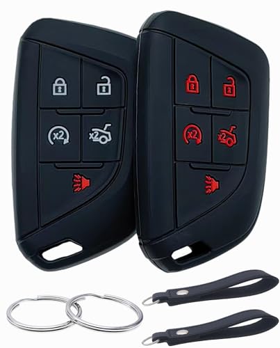 Protection de clé pour Cadillac ATS CT5 XT5 étui silicone noir élégant