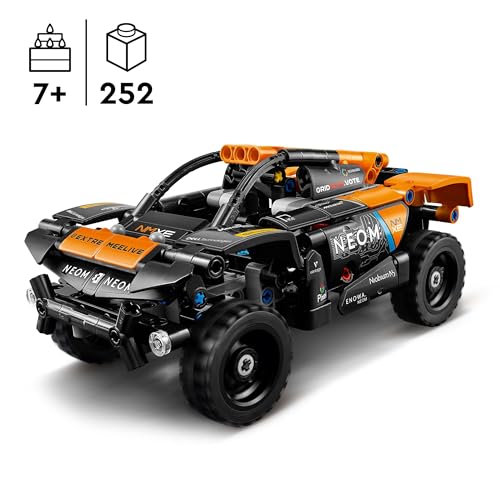 Technic NEOM McLaren Extreme E Race Car, Macchina Giocattolo Fuoristrada con Funzione Pull-Back, Giochi per Bambini e Bambine da 7 Anni Fan dei Modellini di Auto e Veicoli da Costruire 42166 - Lego - Immagine 1