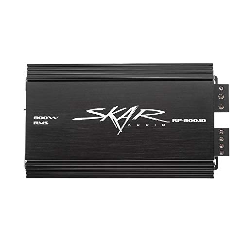 Image of Skar Audio Single 8 inch Complete 1,200 Watt EVL Series Subwoofer Bass Package - Includes Loaded Enclosure with Amplifier