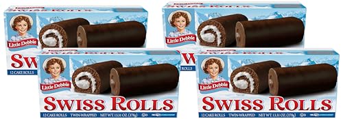 Little Debbie Swiss Rolls, 13 Ounce (Pack of 4)