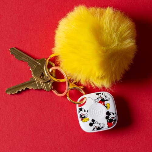 Image of Life360 Tile - Mickey Mouse - Bluetooth Tracker, Keys Finder and Item Locator for Keys, Bags and More. Phone Finder. Both iOS and Android Compatible. 1-Pack (White)