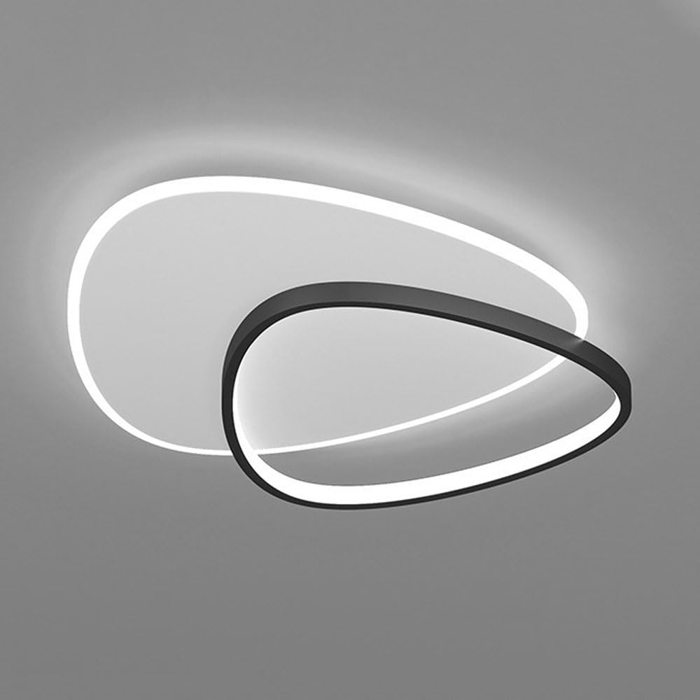 Plafonnier LED dimmable 3 couleurs luminaire encastré nordique 28W salon