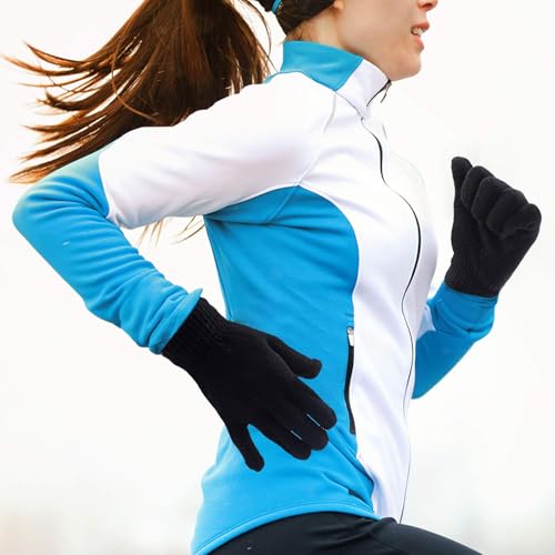 Cooraby 12 pares de luvas mágicas de malha de inverno elásticas para homens, mulheres ou adolescente