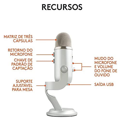 Microphone USB bleu pour le streaming et le podcast sur Mac - 4