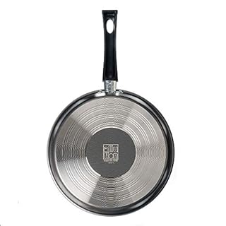 ALLUFLON Tradizione Italia Poêle à Frire avec Panier, Friteuse avec 2 poignées, revêtement Ardoise Anti-adhésif, Lavable au Lave-Vaisselle, 24 cm