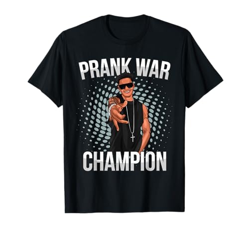Trending Tees Men's Prank War Champion Pauly D T-Shirt, Black, Small