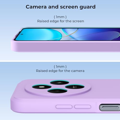Image of A rtistque Back Cover Case for Poco C75 5G / M7 5G / Redmi A4 5G / Redmi 14c 5G with Camera Protection | Shockproof TPU|Stylish Protective Design|Slim Fit|Ultra Matte| Back Cover - Purple