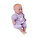 ADORA Baby Tots Lavender Onesie 8.5 Girl Weighted Cuddly Washable Soft Snuggle Play Doll Baby Powder Scented Toy Gift for Children 1+