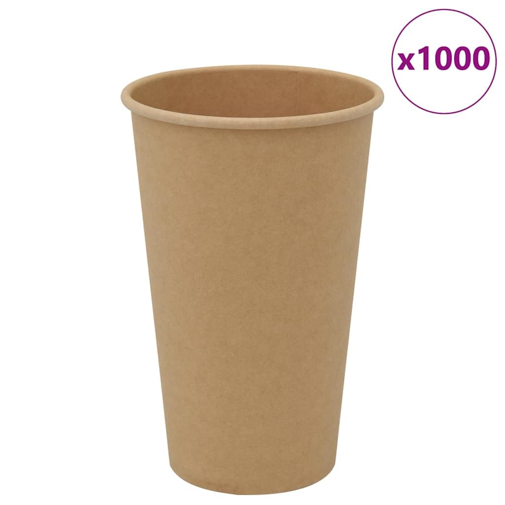 Tazze da caffè in carta 1000 pezzi 16oz 400ml Marrone Bicchieri usa e getta Tazza per caffè, Cureaux ed eventi