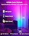 Vexinat Corner Floor Lamp, Smart RGB LED Corner Lamp with App & Remote, Modern Floor Lamp with 16 Million Colors, Music Sync, Scene Modes, Color Changing Standing Lamps for Living Room, Bedroom