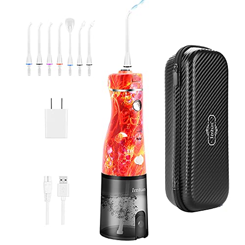 Water Flosser Cordless,Dental Water Picks for Teeth Cleaning :3 Modes 7 Jet Tips,IPX7 Waterproof,USB Charged 5 Hrs for 50-Days Use,Portable Oral Irrigator for Home,Travel,Braces,Bridges,Care