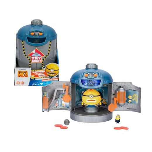 DESPICABLE ME 4 - Minion Transformation Chamber, Reproduce Momento de la Película de Mi Villano Favorito, Cámara de Transformación, Mete la Minifigura y se Transforma en Gigante, Famosa (MN405000)