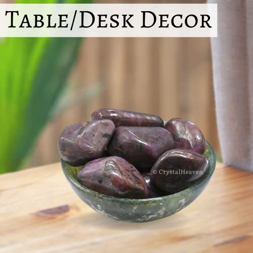 Image of Crystal Heaven Certified Ruby Healing Tumbled Stone,Natural Polished Crystals For Diy Crafts,Manifestation,Meditation,Pooja Feng Shui And Reiki Healing(30 Grams)