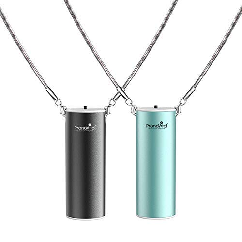 PranaVitalPranaShield Rechargeable Personal Air Purifier, Wearable Negative Ion Air Purifier (sea green)