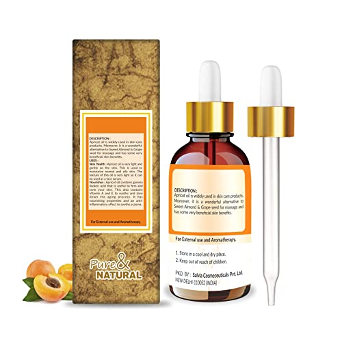Image of Crysalis Apricot (Prunus Armeniaca) Oil|100% Pure & Natural Undiluted Carrier Oil Organic Standard For Skin & Hair Care|Therapeutic Grade Oil, Adds Shine To Hair, Removes Marks - 30Ml With Dropper