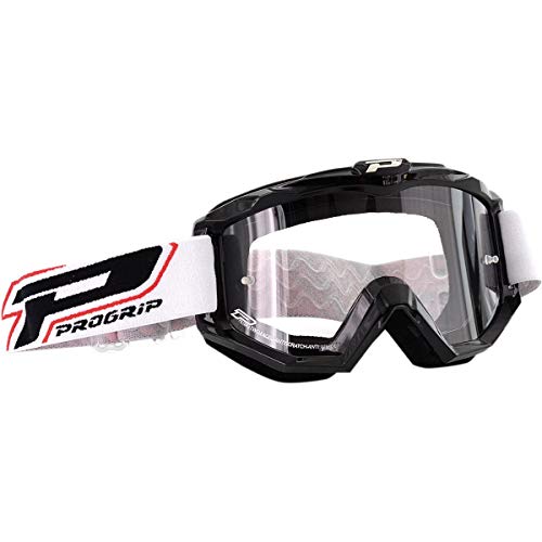 Pro Grip 3201 Raceline MX Goggles w/Clear Lens Black