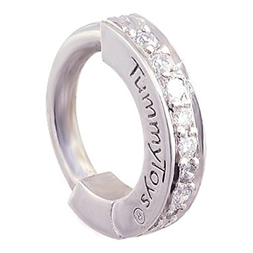 TummyToysÂ® Sexy Navel Rings Set with Sparkling Stones to Show Off Your Navel Piercing Belly Button Navel Bars 47006