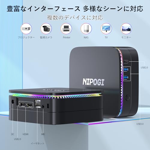 NiPoGi ミニpc n100 mini pc の商品画像 4