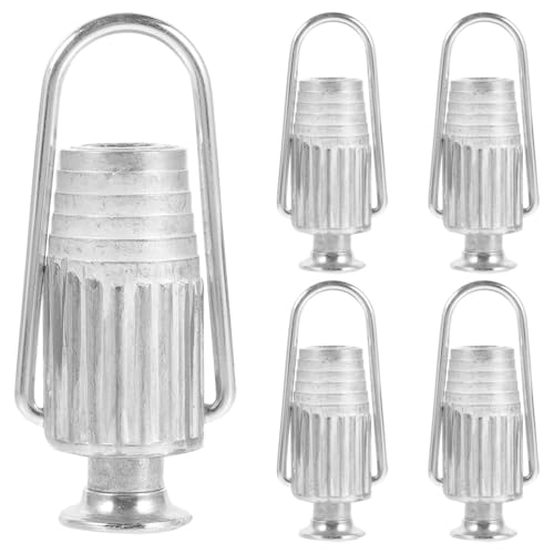 LIFKICH 5個の金属製物干しロープ締め具:洗濯用高強度アルミ合金ロープテンショナー - アウトドアやキャンプ用の調節可能なライン締め付けツール