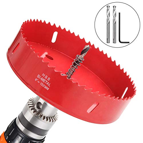 6 inch Hole Saw for Making Cornhole Boards 152mm Corn Hole Drilling Cutter