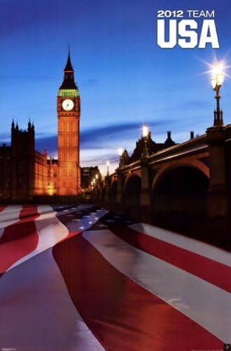 London 2012 Olympics - Flag Laminated Poster (24 x 36) : Amazon.co.uk ...