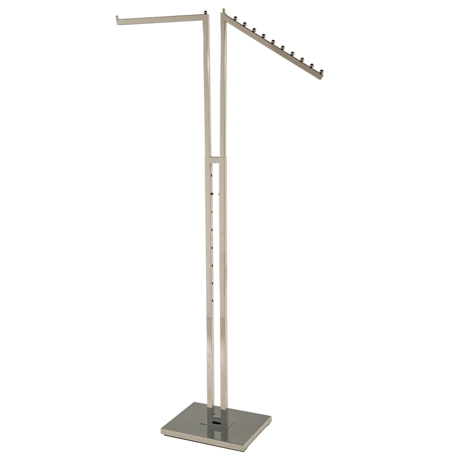 Heavy Duty Chrome 2 Mix Arms Clothes Rail Display Stand