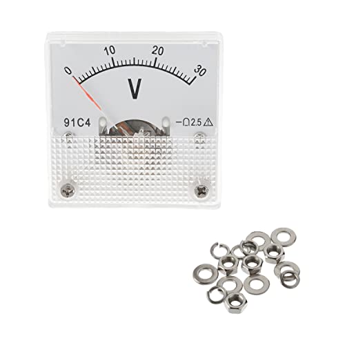 Fielect �A�i���O�d���v �d���v�Q�[�W �d���v�p�l���Q�[�W �d���v ���f��91C4 �ő�͈�30V ���x5 DC�d���v �|�C���^�[ �v���X�`�b�N 1����