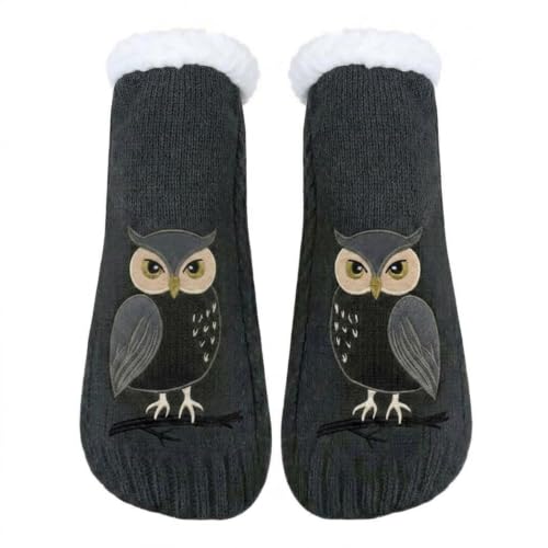 Image of ZYZX Cute Animal Slipper Socks for Women with Grips,Fuzzy Socks Indoor