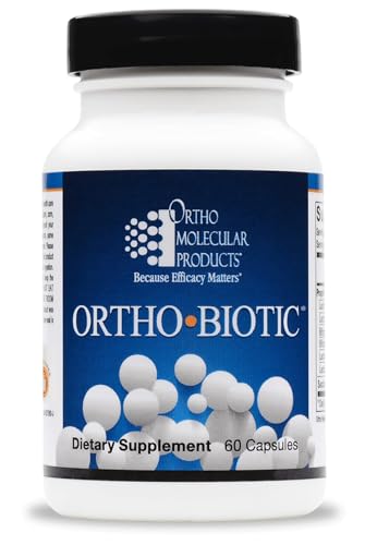 Ortho Molecular Biotic Probiotic Supplement, Supports Gut Microflora Balance, Promotes Nutrient Absorption, Boosts Immune System Health, 60 Capsules