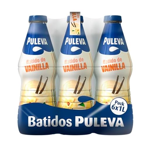 Puleva Batido Vainilla - Paquete de 6 x 1000 ml - Total: 6000 ml