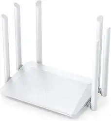 Roteador Wi-Fi Dual Band 5G Gigabit – 6 Antenas 5dBi, 3 Modos (Roteador/AP/Repetidor), Cobertura Ampla até 300m, Velocidade 1200 Mbps (867+300)