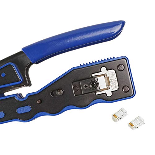 FeelMeet Crimper Tool voor RJ45 Connectors 8P Crystal Wire End Krimptang Pass Door Stripper Kabel CrimperEfficiënte… - Image 5