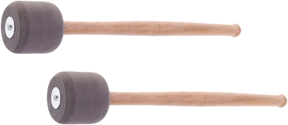 4pcs Non-skid Bass Drum Mallets and Drumsticks for Percussion Instruments for Beginners Rhythm Skills