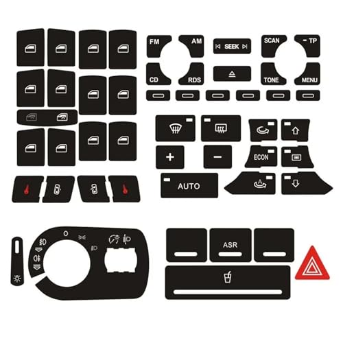 Style intérieur Audi A3 8P stickers boutons climatisation