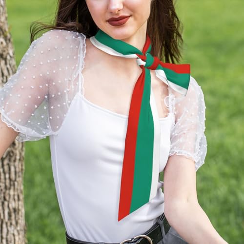 Women'S Fashion Scarf Bulgaria Bulgarian Flag Hair Satin Scarf Bandanas Headscarf Wrap Breathable Lightweight Neck Scarves For Handbag Accessories4