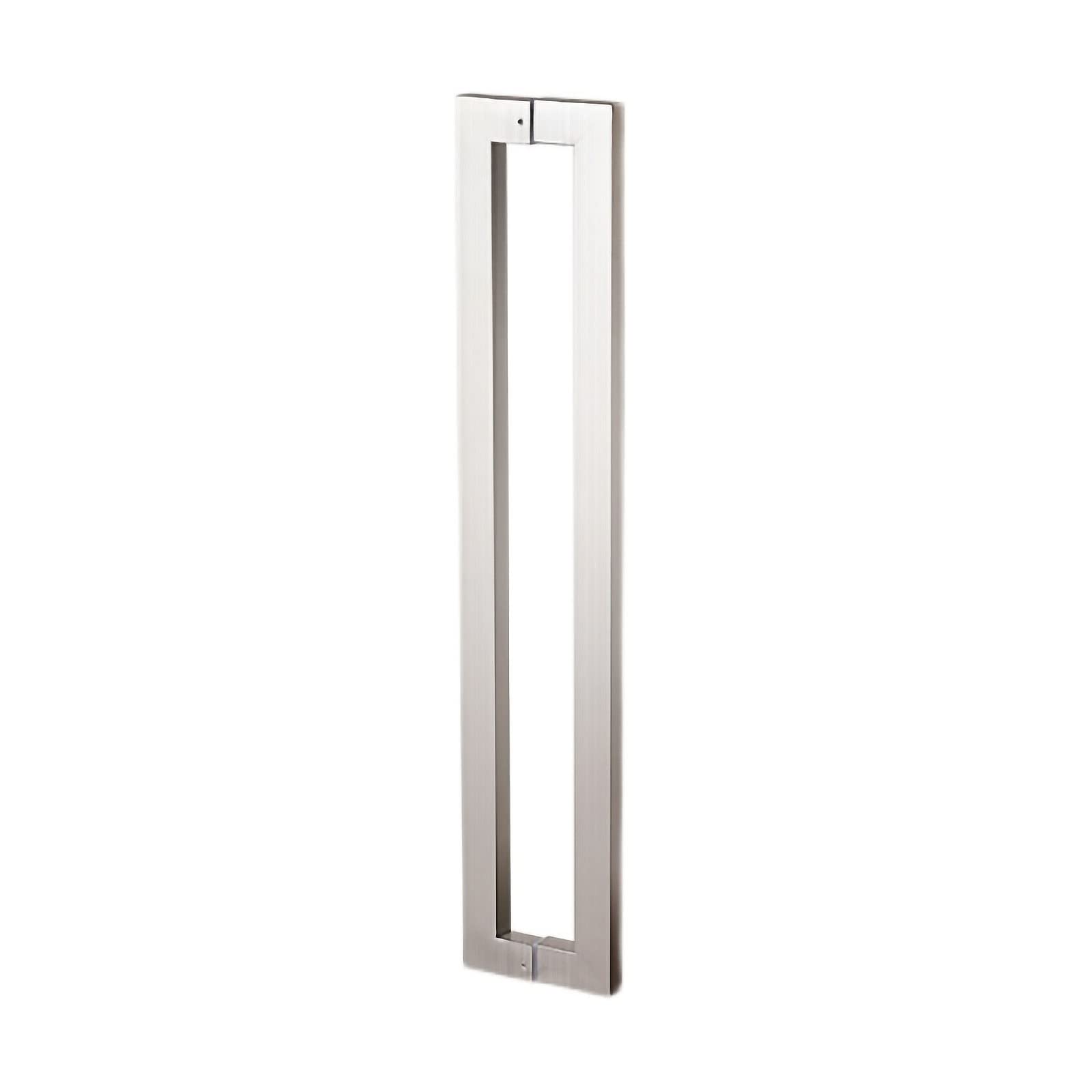 Poignée de porte d'entrée carrée inox pour baie vitrée et grange