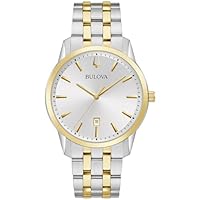 Bulova Men's Classic Sutton 3-Hand Calendar Date Quartz Watch, 40mm
