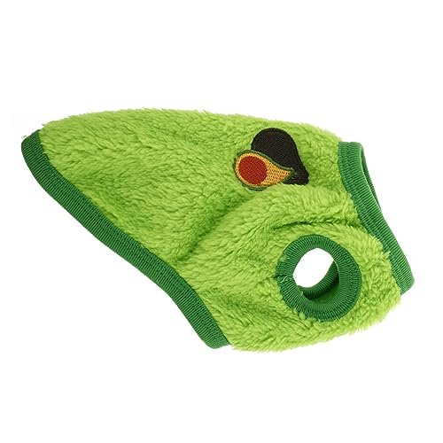 ROMISBABA 1個 バニーベスト 犬のドレス 子犬 犬のカーシートカバー モルモットの首輪 ウサギのセーター オールマッチカラーのコスチューム ペット用品 多機能ペット服 フランネル Green