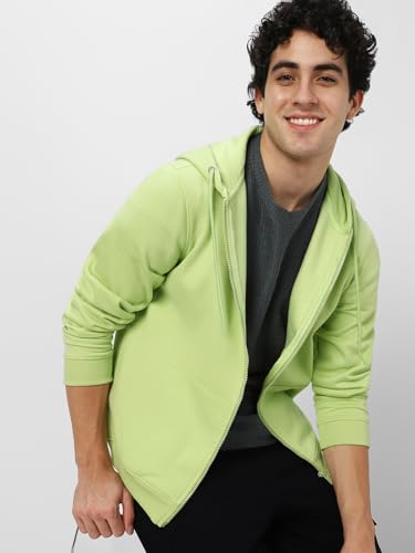 Image of Neostreak Men's Cotton Hooded Neck Zippered Sweatshirt