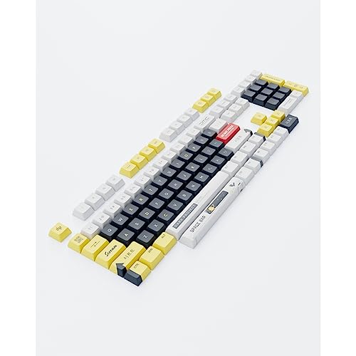 Dark Project KS-2036 Pbt Keycaps, Eng White/Yellow - 6