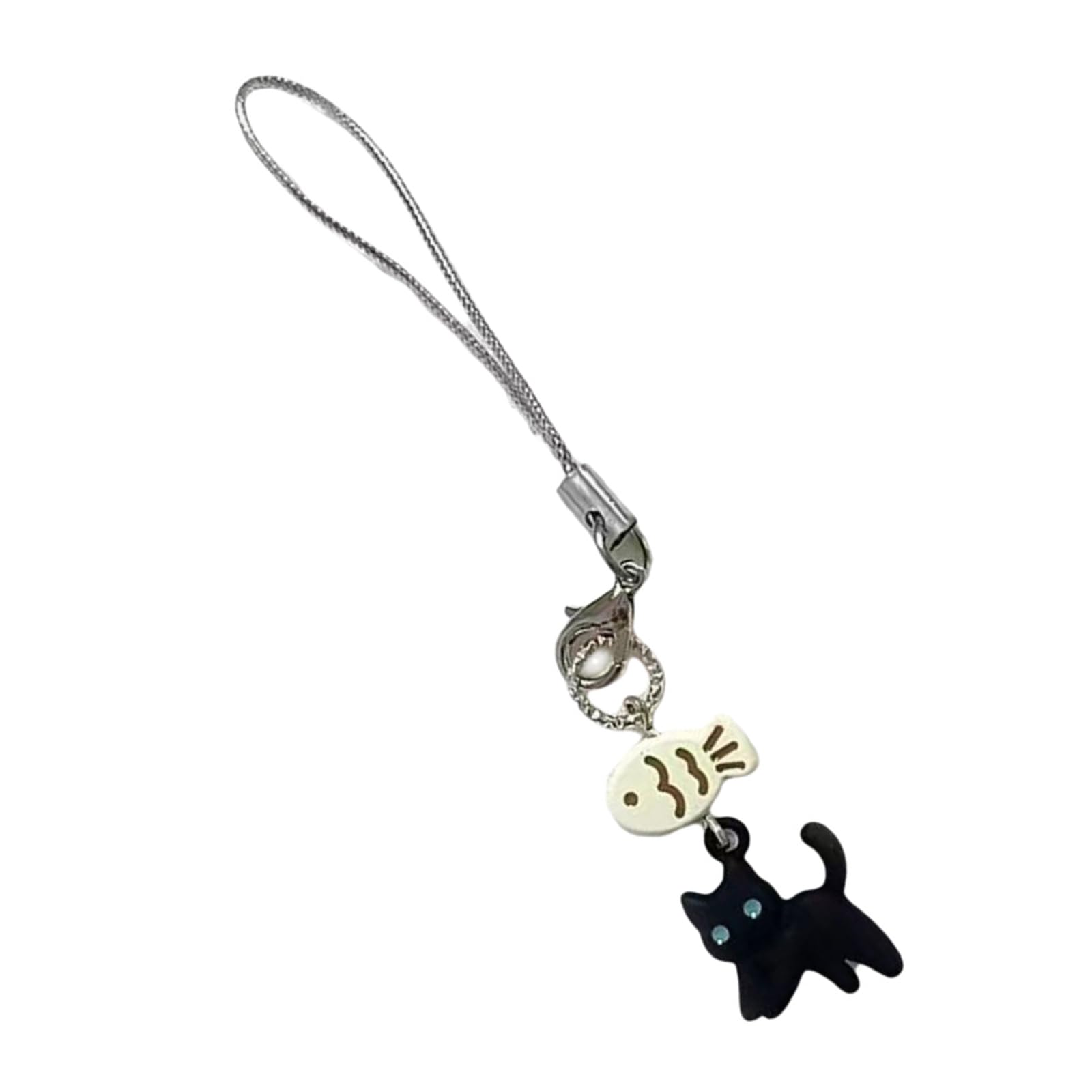 GMBYLBY Multipurpose Handmade Beaded Cats Charm Lovely Phone Strap Stylish Accessory Portable for Fashionable